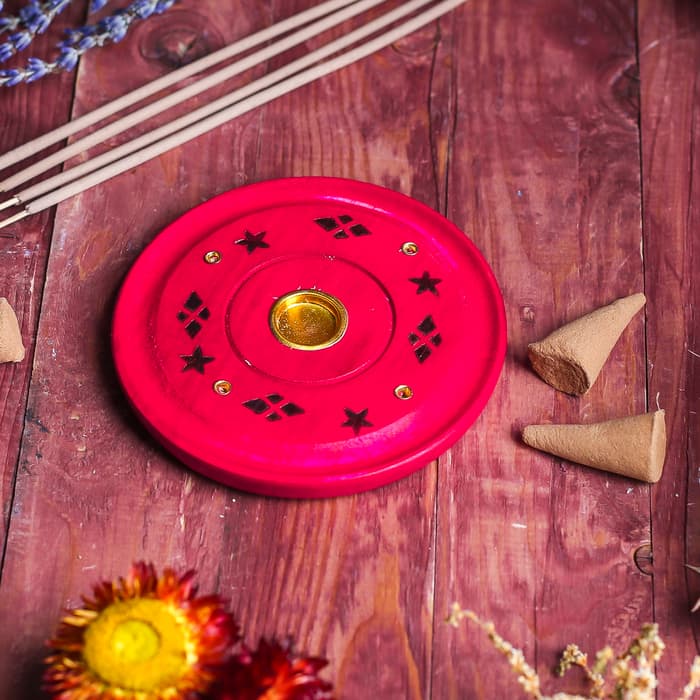 Подставка под благовония «Яркие цвета», 10×10×1 см, МИКС