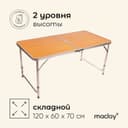 Стол туристический maclay, складной, 120×60×70 см, цвет под дерево
