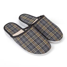 Тапочки детские, цвет серый/коричневый, размер 36