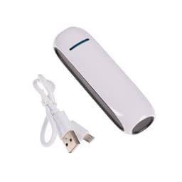 Внешний аккумулятор Luazon PB-07, 2200 мАч, USB, 1 А, провод в комплекте, бело-чёрный