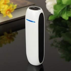 Внешний аккумулятор Luazon PB-07, 2200 мАч, USB, 1 А, провод в комплекте, бело-чёрный
