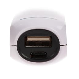 Внешний аккумулятор Luazon PB-07, 2200 мАч, USB, 1 А, провод в комплекте, бело-чёрный