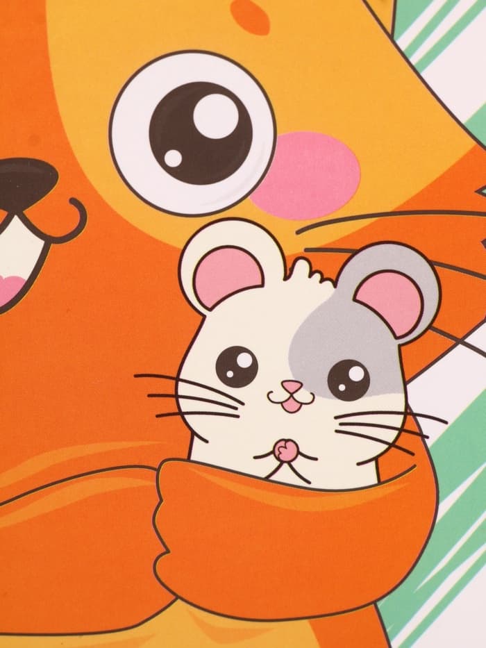 Ланч - бокс квадратный с секциями и ложкой «Кот», 400 мл