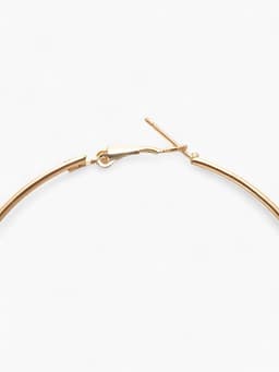 Серьги кольца QF «Классика», d=7 см, цвет золото