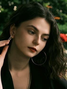 Серьги кольца QF «Классика», d=7 см, цвет золото