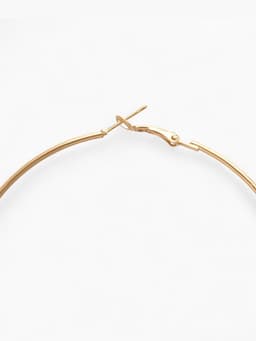 Серьги кольца QF «Классика», d=8 см, цвет золото