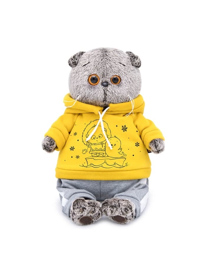 Мягкая игрушка «Басик» в спортивном костюме, 19 см