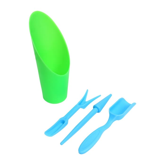 Набор посадочного инструмента: лопатка, вилка, конус, стаканчик, цвет МИКС, Greengo