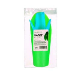 Набор посадочного инструмента: лопатка, вилка, конус, стаканчик, цвет МИКС, Greengo