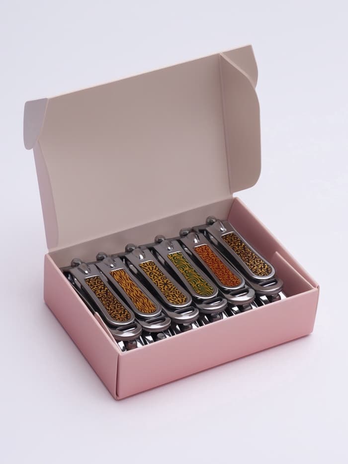 Кусачки книпсер маникюрные, с пилкой, 5 см, в коробке, МИКС