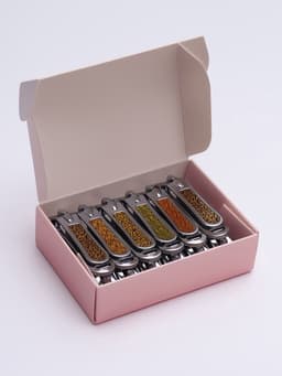 Кусачки книпсер маникюрные, с пилкой, 5 см, в коробке, МИКС