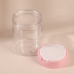 Органайзер для хранения, с крышкой, d=7×9 см, 280 мл, белый, розовый