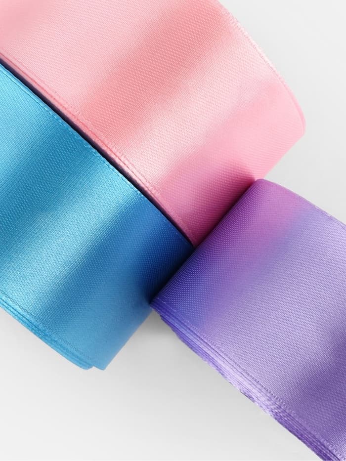 Атласная лента, набор 3 шт. «Ариэль», 40 мм, 23±1 м