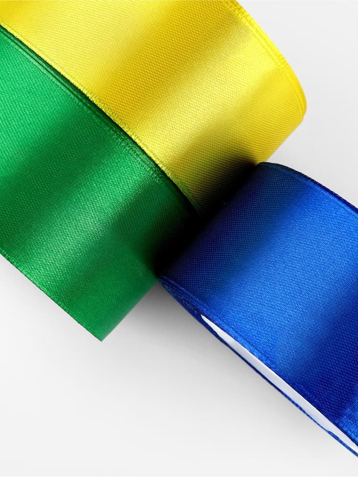 Атласная лента, набор 3 шт. «Солнечный», 40 мм, 23±1 м