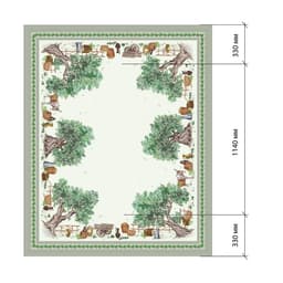 Кухонный набор «Этель» Olivia, скатерть 110×145±3 см, салфетки 40×40 см-4 шт., 100% хлопок