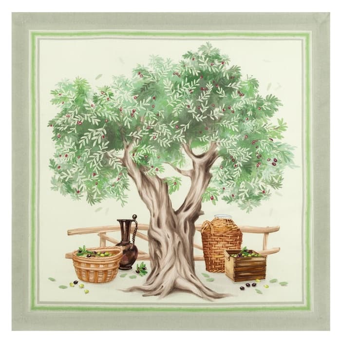 Кухонный набор «Этель» Olivia, скатерть 180×145 см ± 3 см, салфетки 40×40 см - 8 шт., 100% хлопок