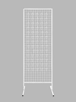 Стойка с сеткой, двухсторонняя, в комплекте 96 крючков для семян, 63×72×183 см, белая