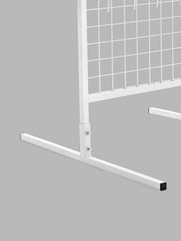 Стойка с сеткой, двухсторонняя, в комплекте 96 крючков для семян, 63×72×183 см, белая