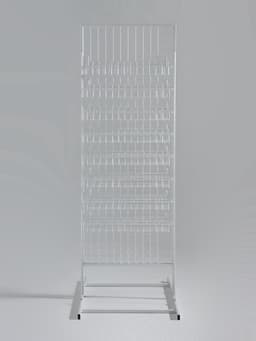 Стойка с сеткой, двухсторонняя, в комплекте 16 полок для семян, 63×49×183 см, цвет белый