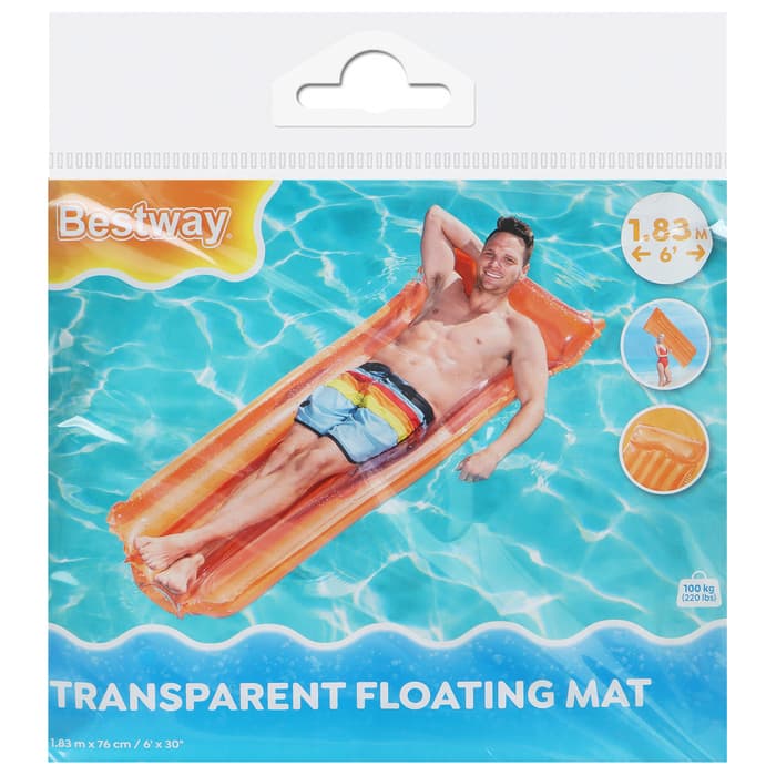 Матрас для плавания Bestway, надувной, 183×76 см, МИКС, 44013