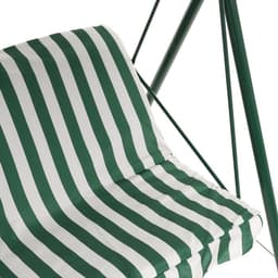 Качели садовые «Адлер», 175×120×150 см, металл, 2-местные, зелёные