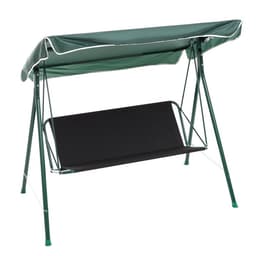 Качели садовые «Адлер», 175×120×150 см, металл, 2-местные, зелёные