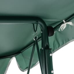 Качели садовые «Адлер», 175×120×150 см, металл, 2-местные, зелёные