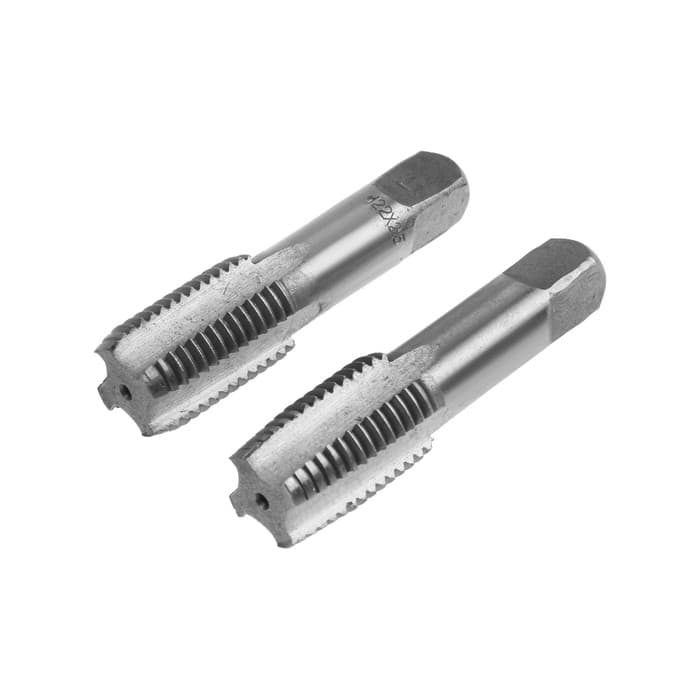 Метчики метрические ручные ТУНДРА, М22×2.5 мм, комплект из 2 шт.