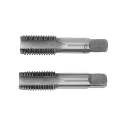 Метчики метрические ручные ТУНДРА, М22×2.5 мм, комплект из 2 шт.