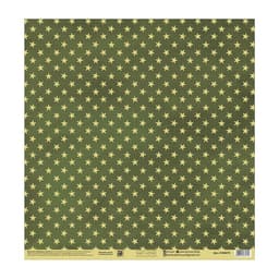 Бумага для скрапбукинга «Армейские звёзды», 30.5×32 см, 190 г/м²