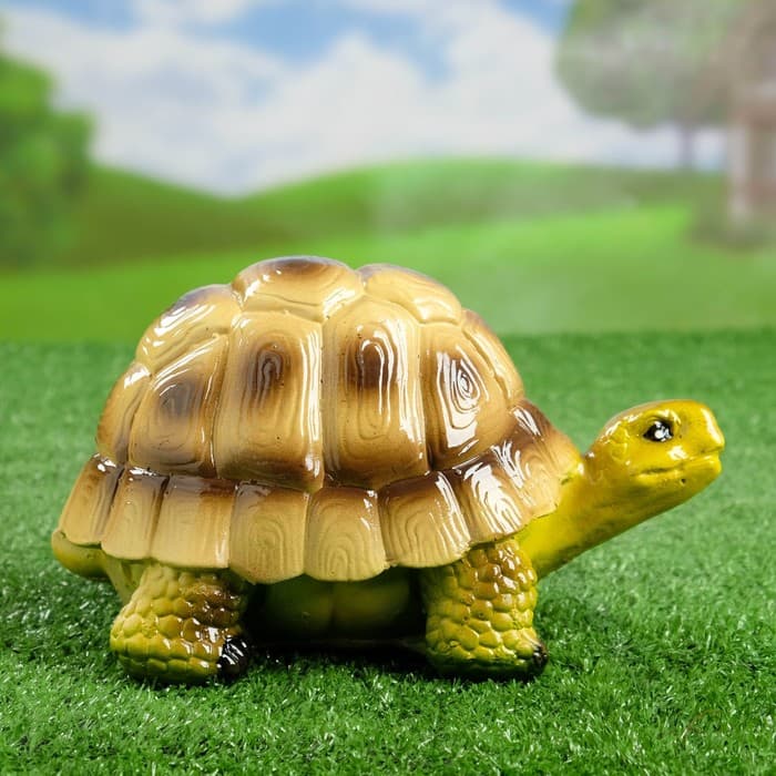 Садовая фигура из гипса «Черепаха Пашка», 21×14×11.5 см, МИКС