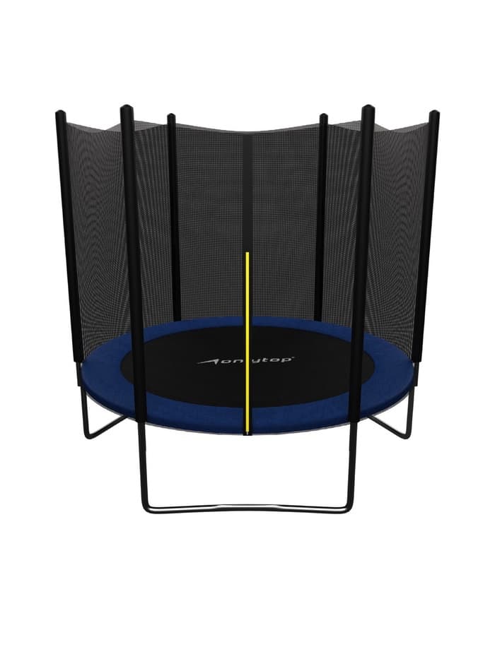 Батут ONLYTOP, d=244 см, высота сетки 173 см, синий