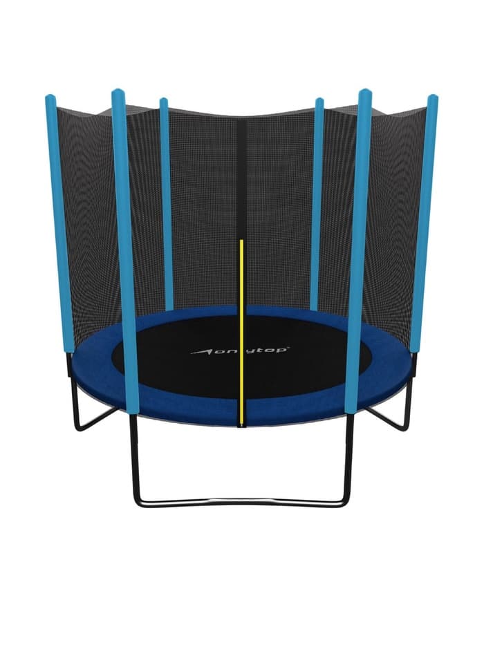 Батут ONLYTOP, d=244 см, высота сетки 173 см, синий