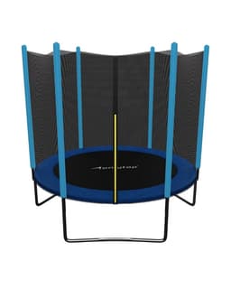 Батут ONLYTOP, d=244 см, высота сетки 173 см, синий