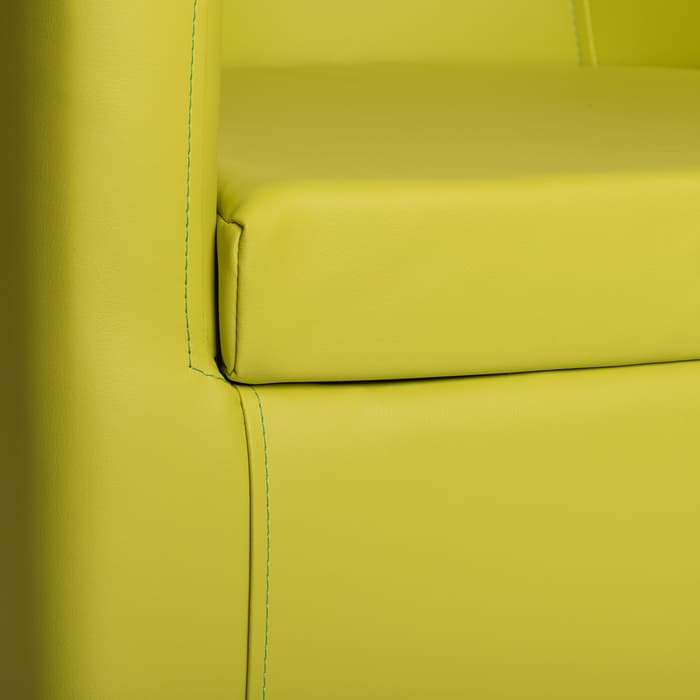 Кресло мягкое «Марс», 660×710×650 мм, экокожа, цвет лайм