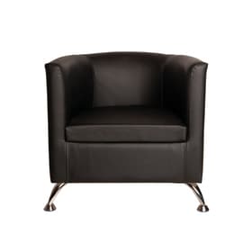 Кресло мягкое «Марс», 660×710×650 мм, экокожа, цвет чёрный глянец