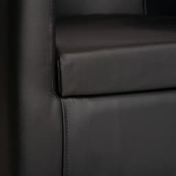 Кресло мягкое «Марс», 660×710×650 мм, экокожа, цвет чёрный глянец