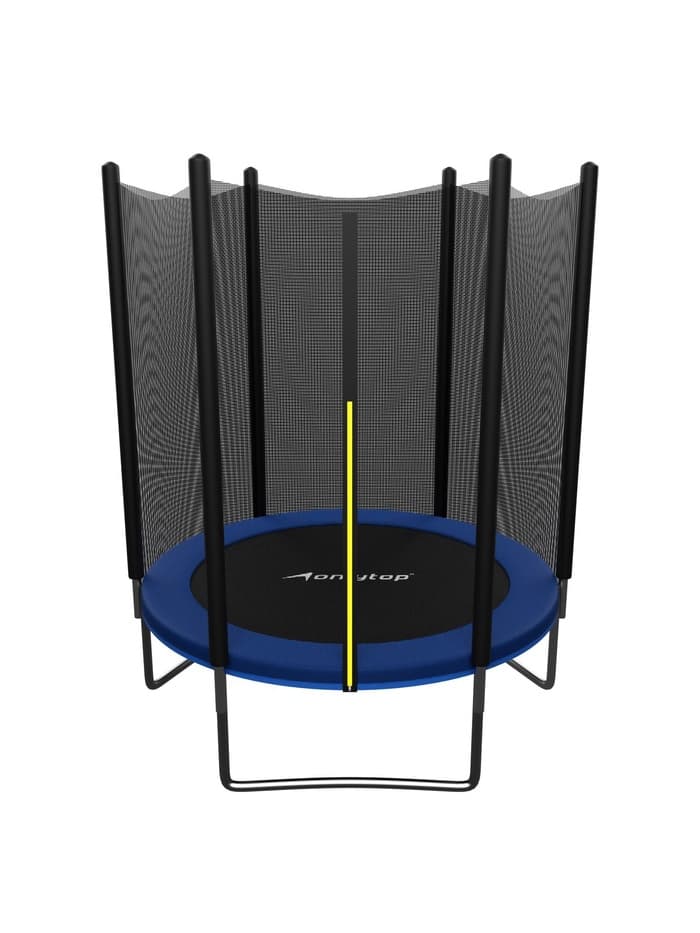 Батут ONLYTOP, d=183 см, высота сетки 173 см, синий