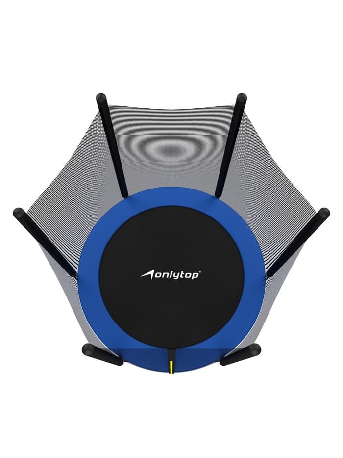 Батут ONLYTOP, d=183 см, высота сетки 173 см, синий
