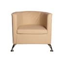 Кресло мягкое «Марс», 660×710×650 мм, экокожа, цвет бежевый