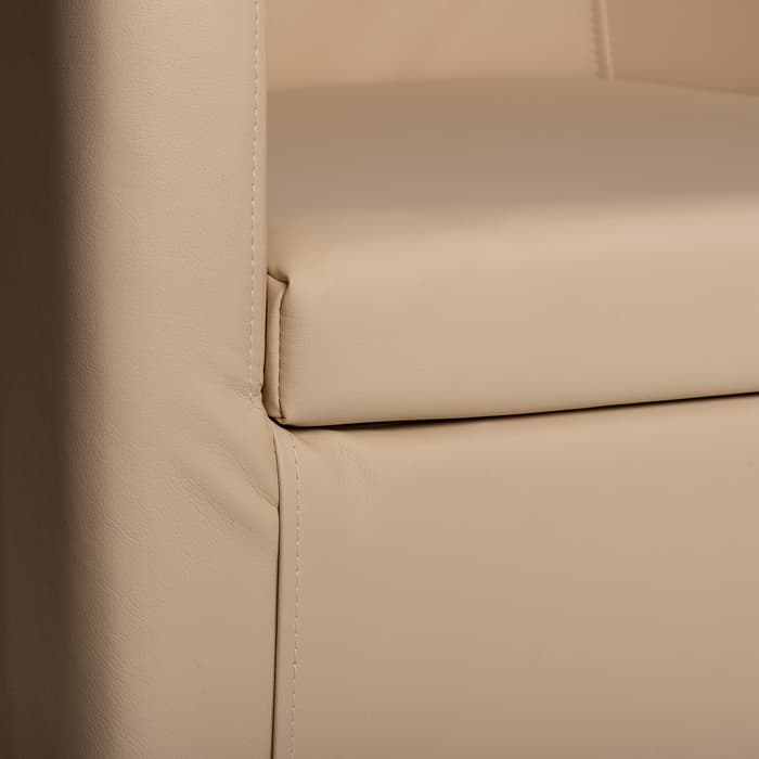 Кресло мягкое «Марс», 660×710×650 мм, экокожа, цвет бежевый