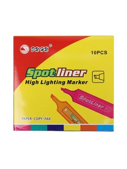 Маркер-текстовыделитель, скошенный наконечник, узел 5 мм, МИКС