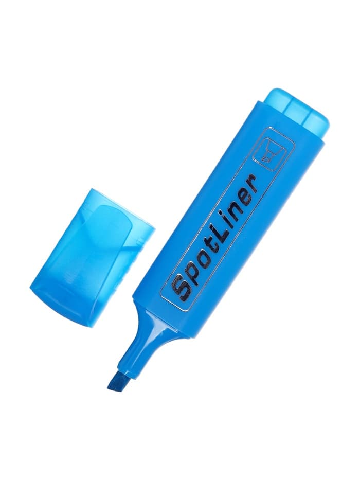 Маркер-текстовыделитель, скошенный наконечник, узел 5 мм, МИКС