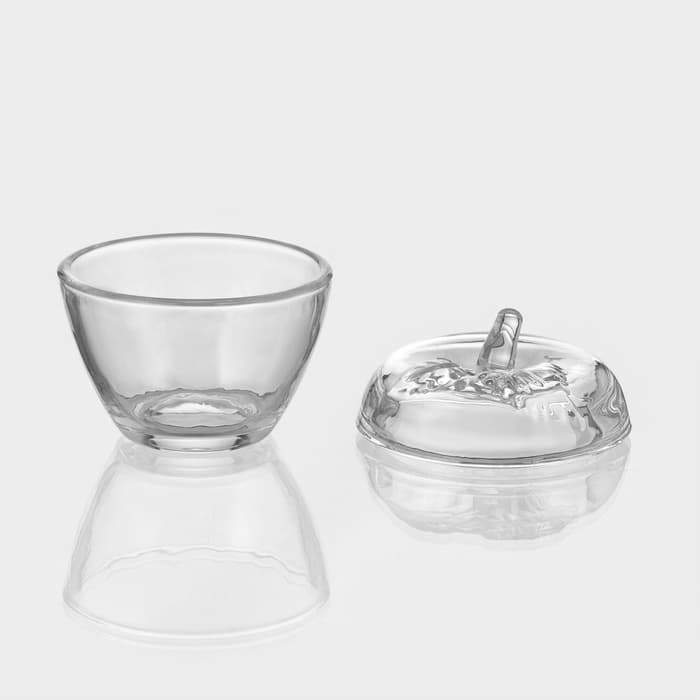 Сахарница «Яблоко», 300 мл, 10×11 см, стекло