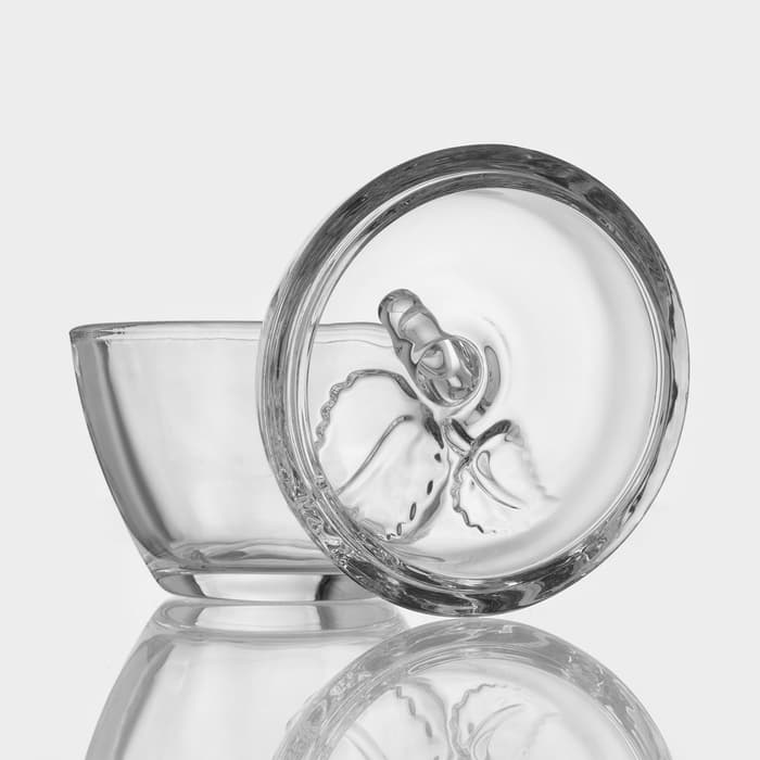 Сахарница «Яблоко», 300 мл, 10×11 см, стекло