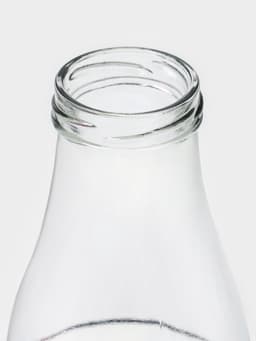 Бутыль для молока Доляна «Коровушка», 1 л, 8.5×25 см, стекло