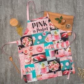 Фартук кухонный «Этель» PINK, 70×60 см, 100% хлопок, саржа 190 г/м²