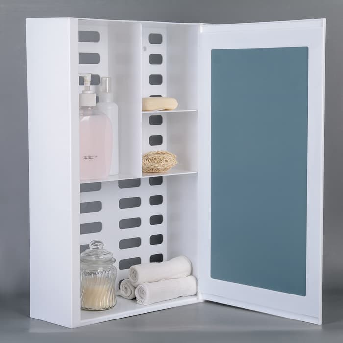 Зеркало – шкаф для ванной комнаты Hilton, 360×150×550 мм, цвет белый