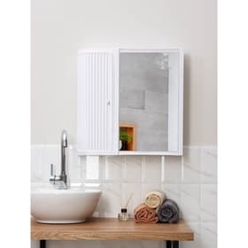 Зеркало – шкаф для ванной комнаты Hilton Premium Left, 550×150×560 мм, белое