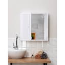 Зеркало – шкаф для ванной комнаты Hilton Premium Left, 550×150×560 мм, белое